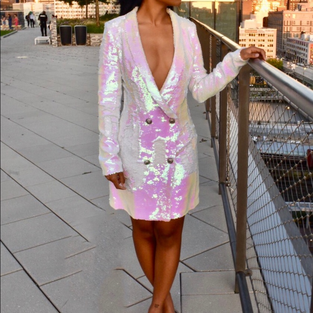Sequin Blazer Dress
